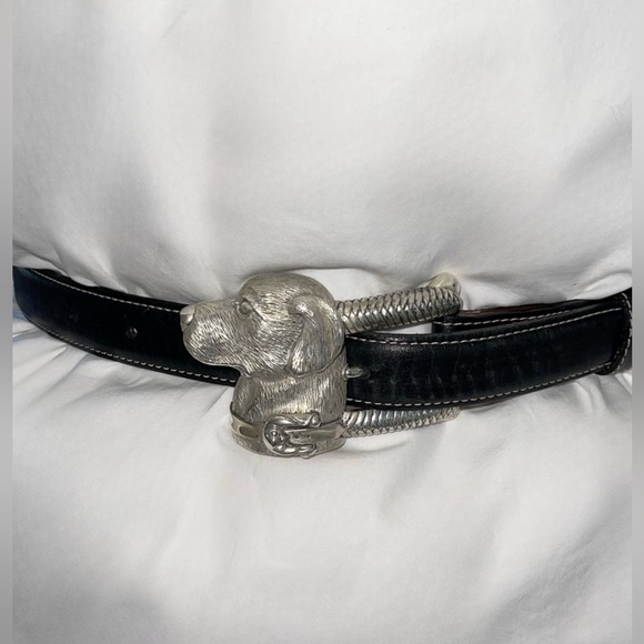 Large Labrador Barry Kieselstein-Cord Belt Sterling Silver Numbered Vintage 1989 - Picture 2 of 15